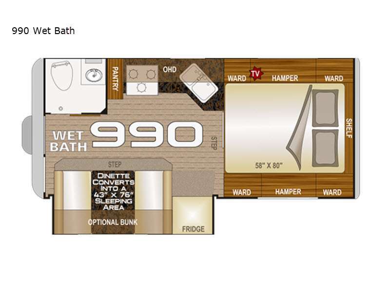 2021 Northwood Arctic Fox Camper 990 Wet Bath in missoula MT