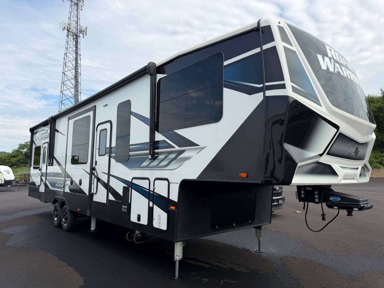 A photo of this 2022 Heartland Road Warrior Toy Hauler Series 351