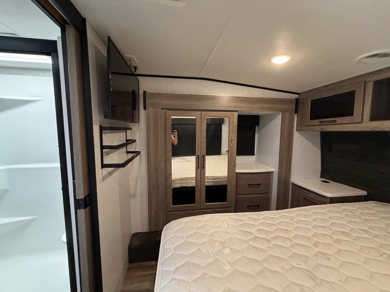 A photo of this 2022 Heartland Road Warrior Toy Hauler Series 351
