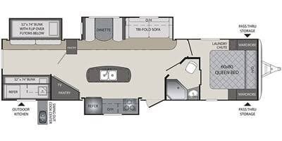 2017 Keystone Bullet Premier 34BHPR in bath PA