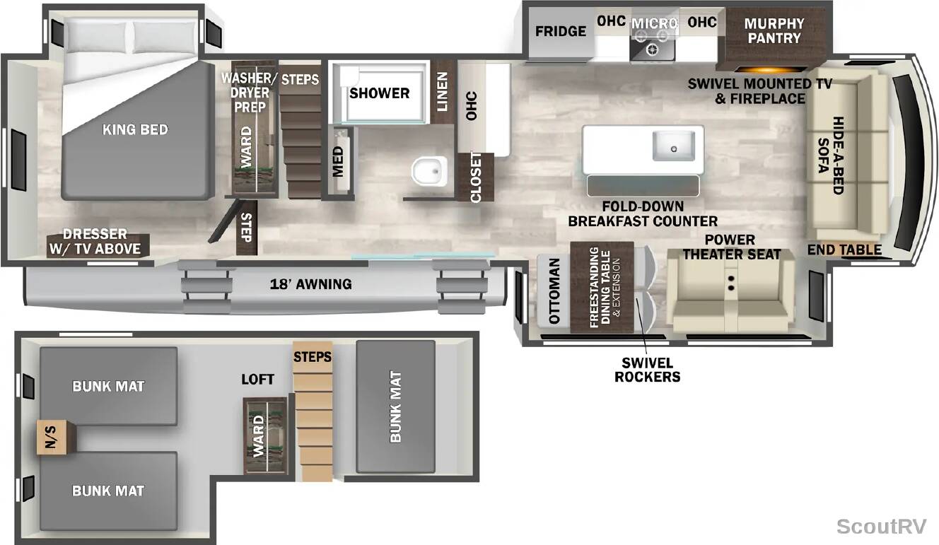 A photo of this 2026 Forest River Cedar Creek Cottage 40CDL