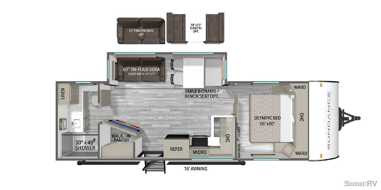 A photo of this 2026 Heartland Sundance Ultra-Lite 27RBSS