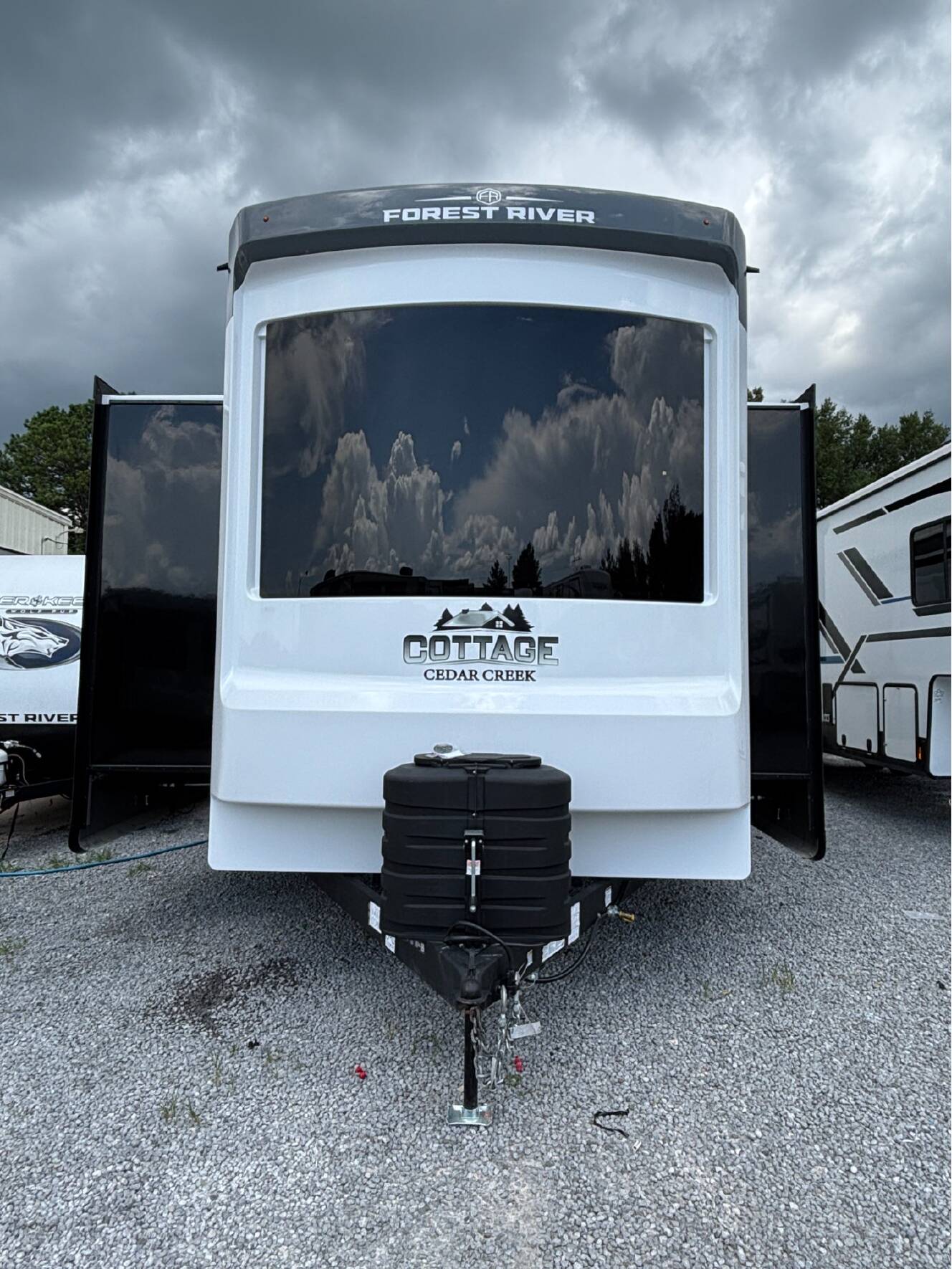 A photo of this 2026 Forest River Cedar Creek Cottage 40CMK