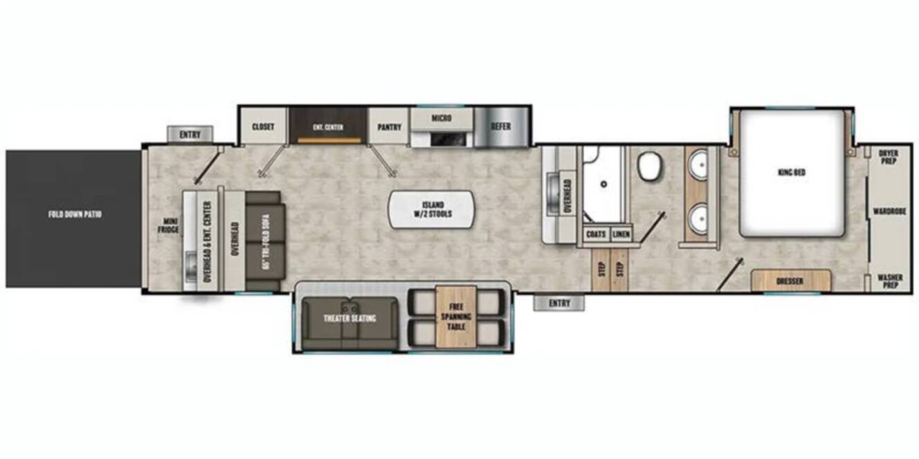 A photo of this 2025 Coachmen Chaparral 389DEK