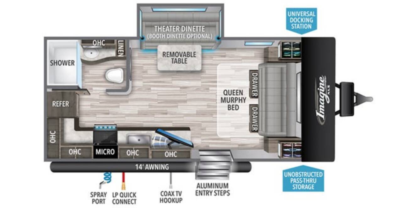 A photo of this 2024 Grand Design Imagine XLS 17MKE