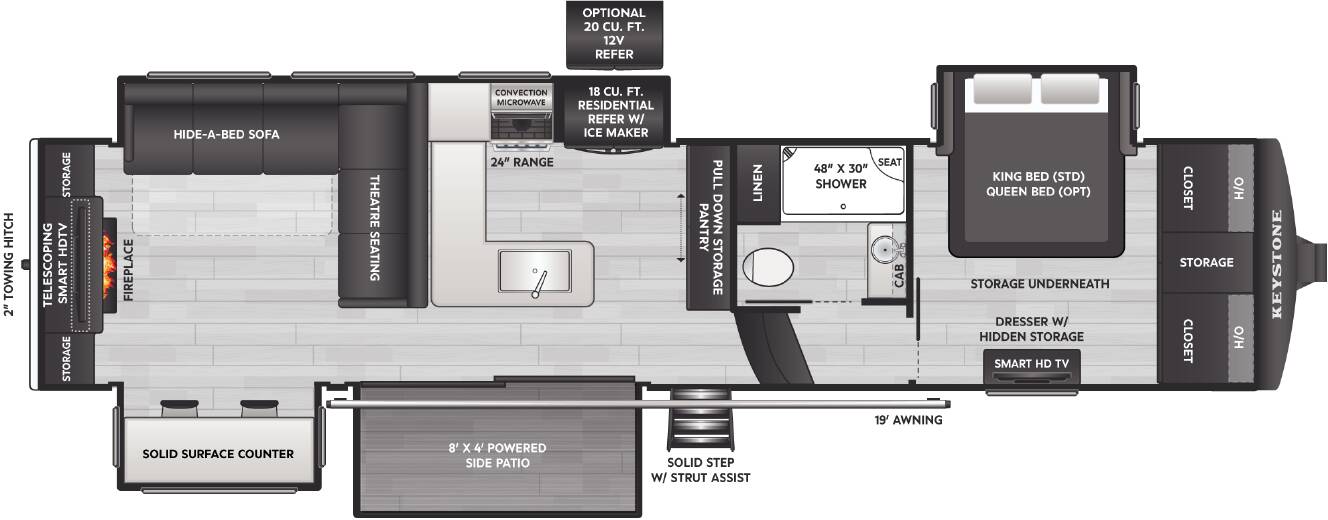 A photo of this 2026 Keystone Rv Montana 3532SP