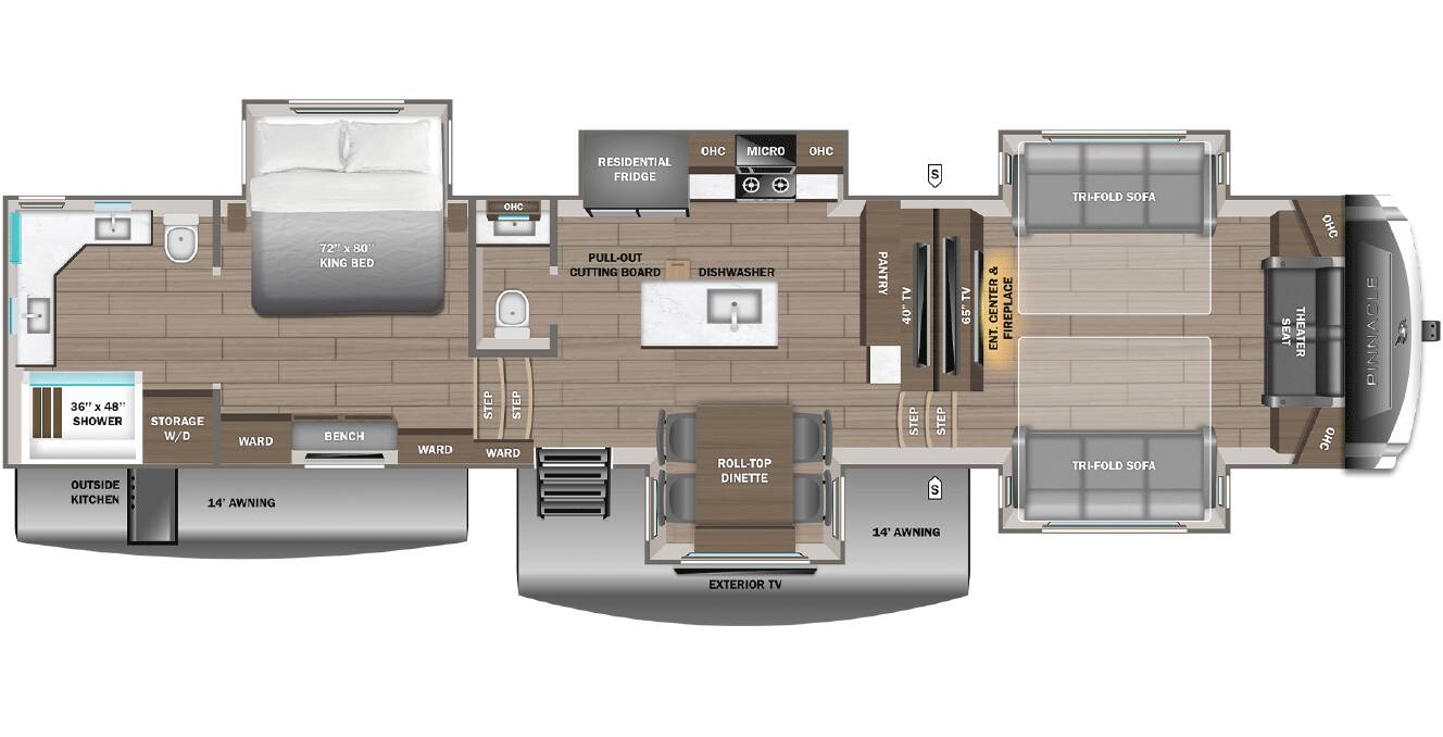 A photo of this 2026 Jayco Pinnacle 39FLOK