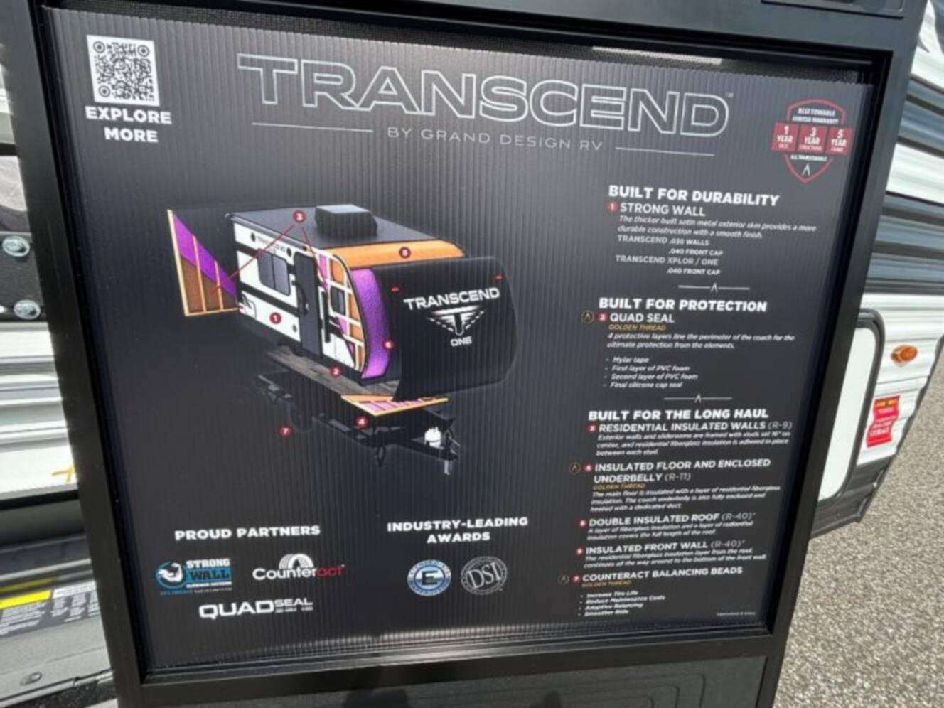 A photo of this 2026 Grand Design Transcend One 151RB