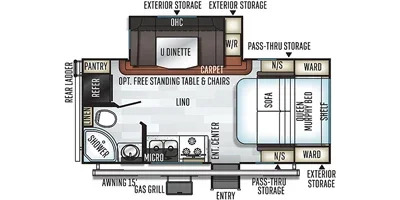 2019 Forest River Rockwood Mini Lite 2104S in wabash IN