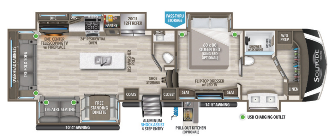 2021 Grand Design SOLITUDE 373FB in lakeland FL
