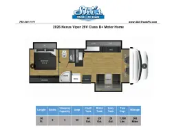 2026 Nexus Viper 29V Class B+ Motor Home