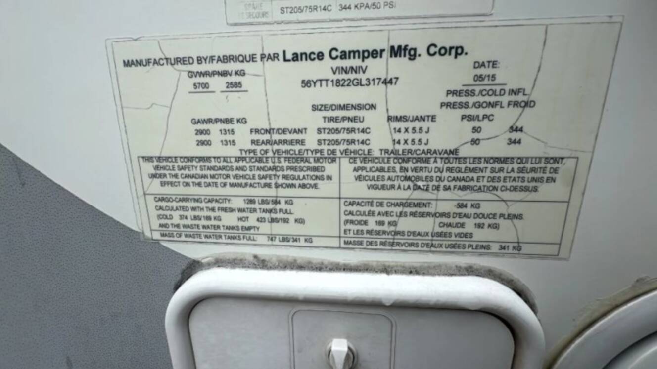 A photo of this 2016 Lance Lance 1995