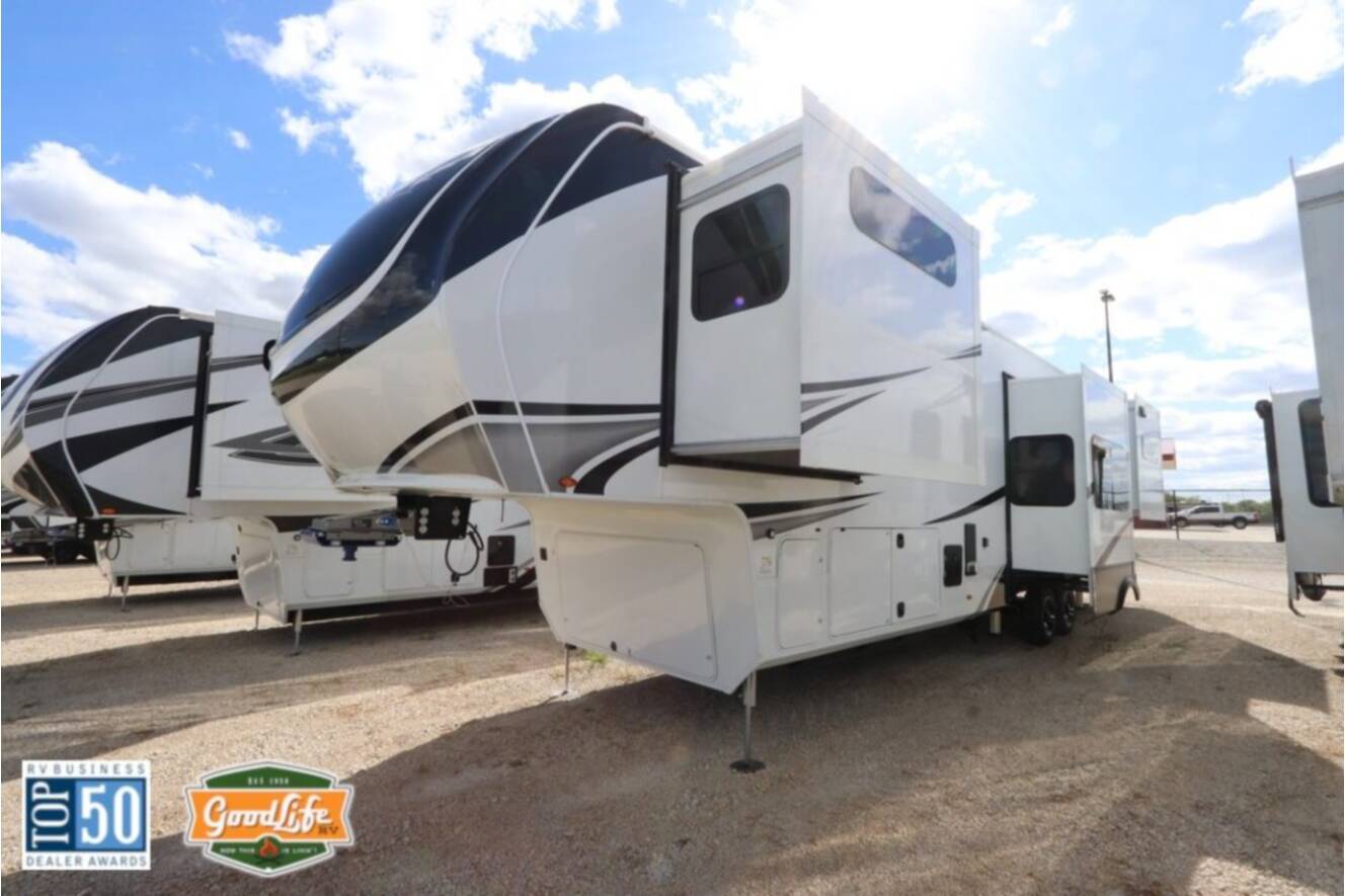 A photo of this 2026 Grand Design Solitude 390RK