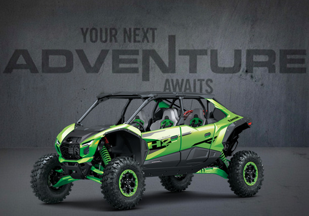 2026 Kawasaki Teryx5 H2 Deluxe eS in olive branch MS