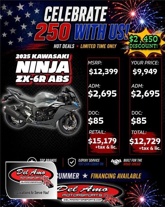 2025 Kawasaki NINJA ZX-6R ABS ABS in Redondo Beach, CA
