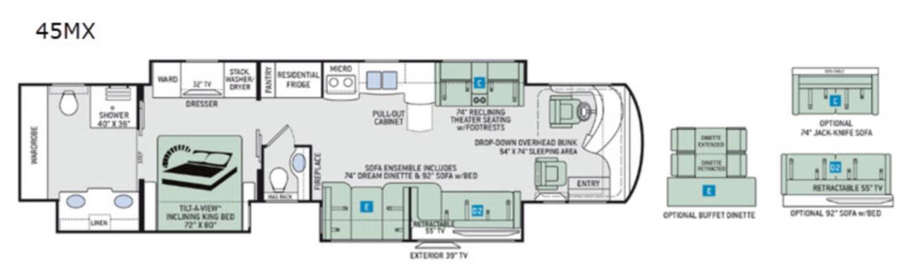 A photo of this 2019 Thor Motor Coach Tuscany 45MX