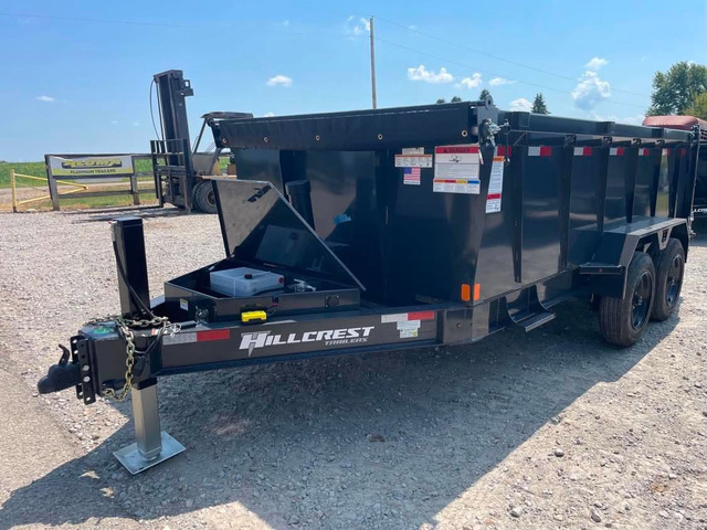 2027 HILLCREST TRAILERS 7X14 17.6K GVW Telescopic Hydro Jack Dump W/ H.S ( in Frankfort, OH