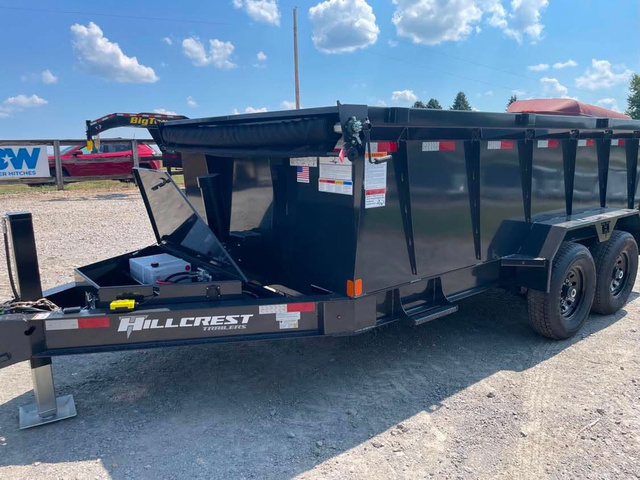 2027 HILLCREST TRAILERS 7X14 14K GVW Telescopic Hydro Jack Dump W/ H.S (0 in Frankfort, OH