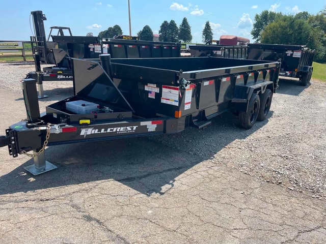 2027 HILLCREST TRAILERS 7X16 17.6K GVW Telescopic Hydro Jack Dump (0928) in Frankfort, OH