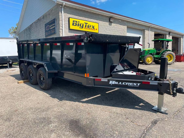2027 HILLCREST TRAILERS 7X16 21K GVW Telescopic Hydro Dump W H.S (1143) in Frankfort, OH