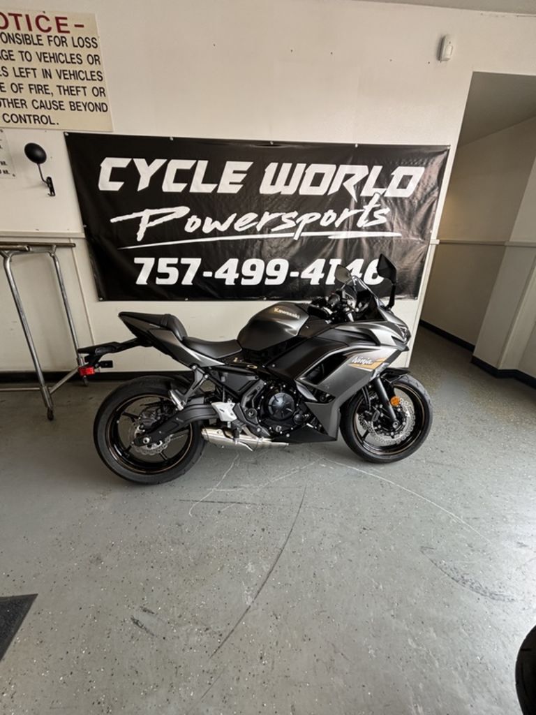 2023 Kawasaki Ninja® 650 Metallic Matte Graphenesteel Gray/Ebony BASE in Virginia Beach, VA