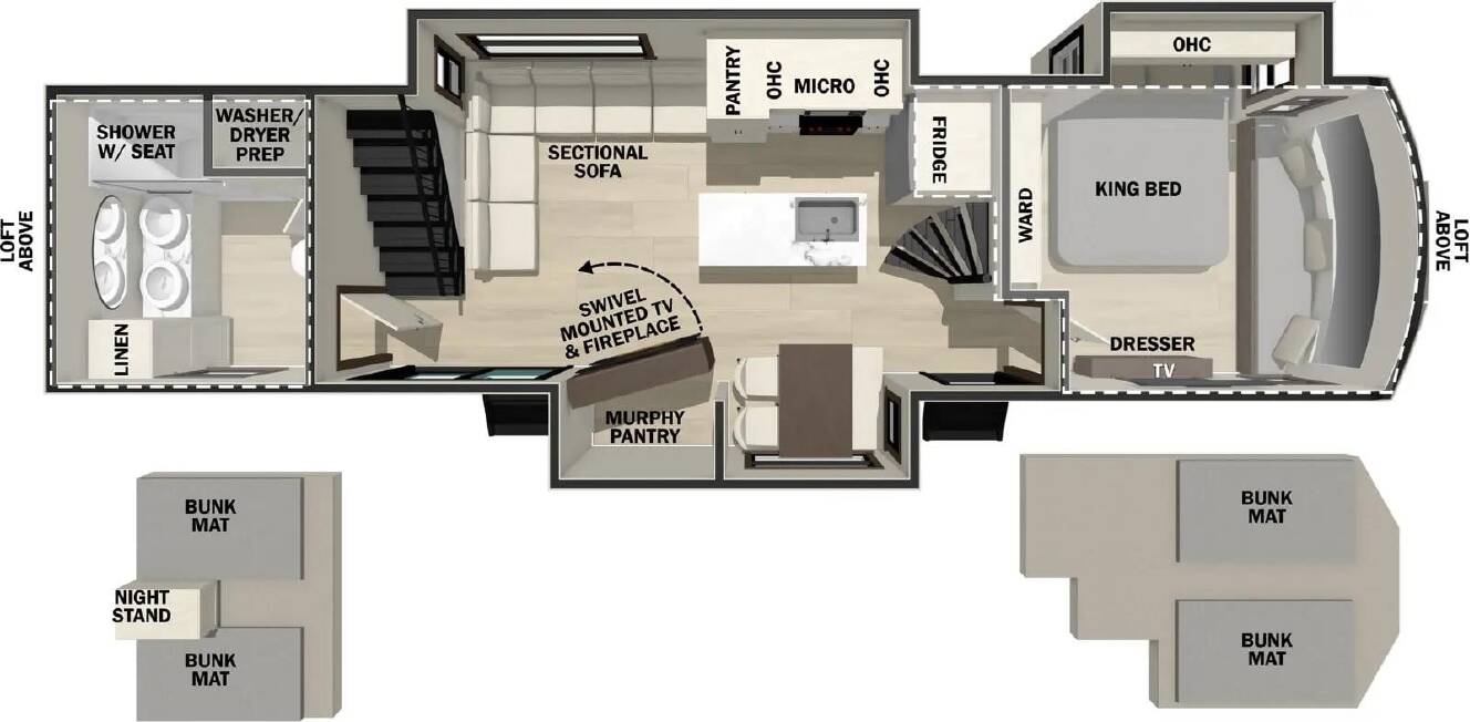 A photo of this 2026 Forest River CEDAR CREEK COTTAGE 40CBK