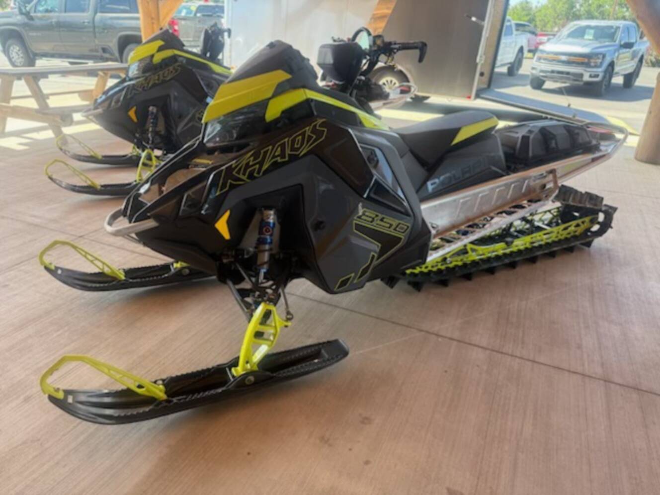 A photo of this 2022 Polaris 850 RMK KHAOS 165 MATRYX