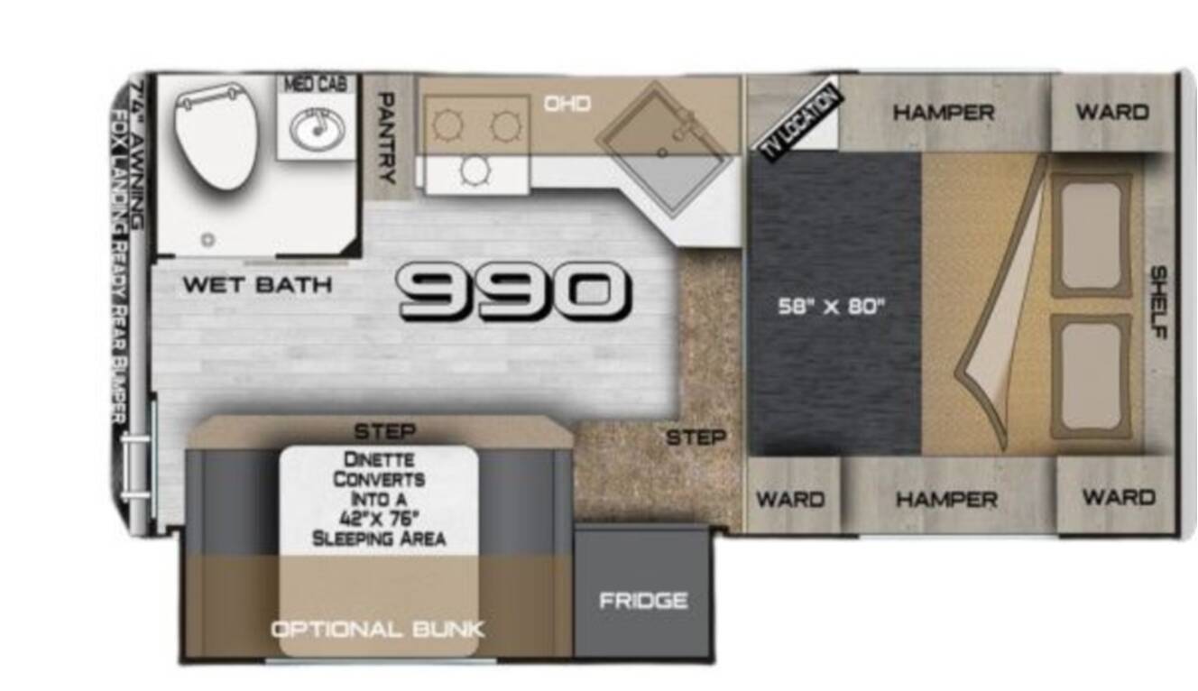 A photo of this 2027 Northwood Mfg ARCTIC FOX 990