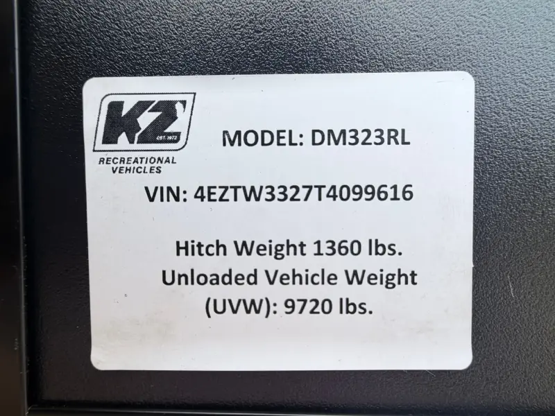 2026 KZ RV Domani DM323RL