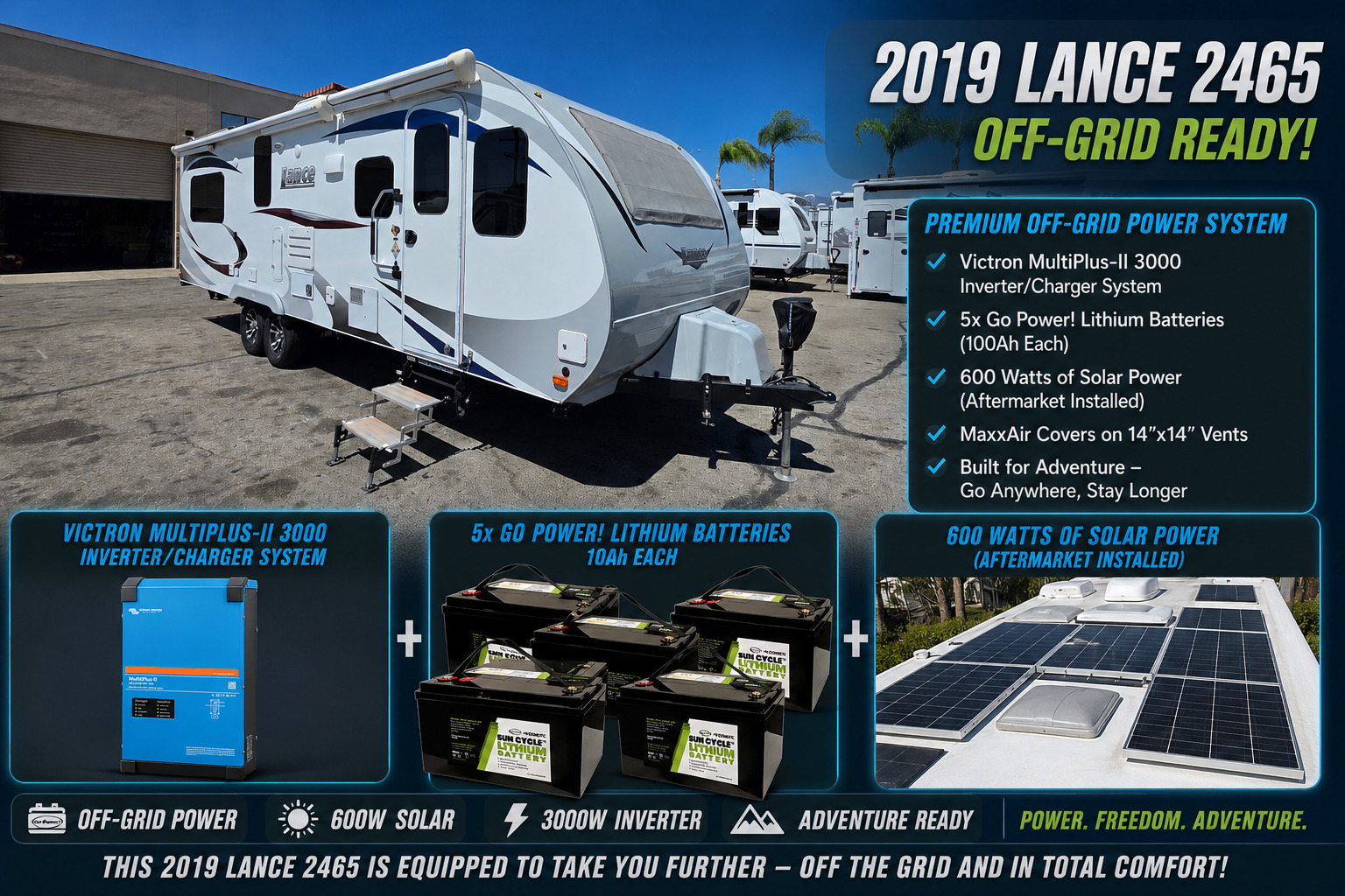 2019 Lance 2465 in ontario CA