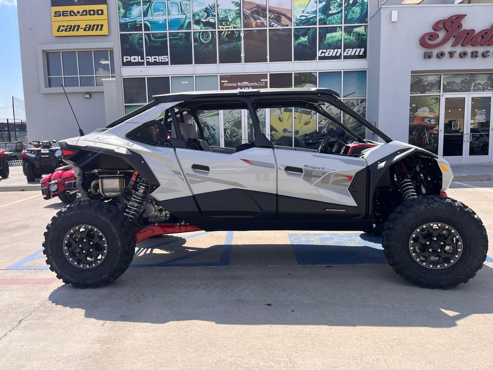2026 Kawasaki Teryx5 H2 Deluxe eS Ice GrayFlat Ebony in laredo TX