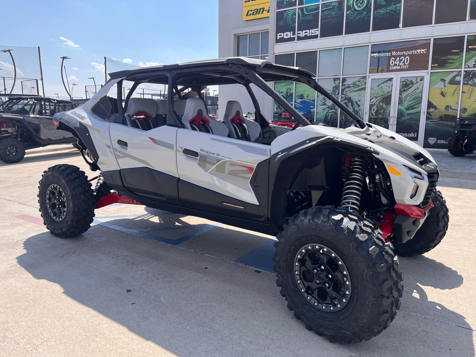 2026 Kawasaki Teryx5 H2 Deluxe eS Ice GrayFlat Ebony in laredo TX