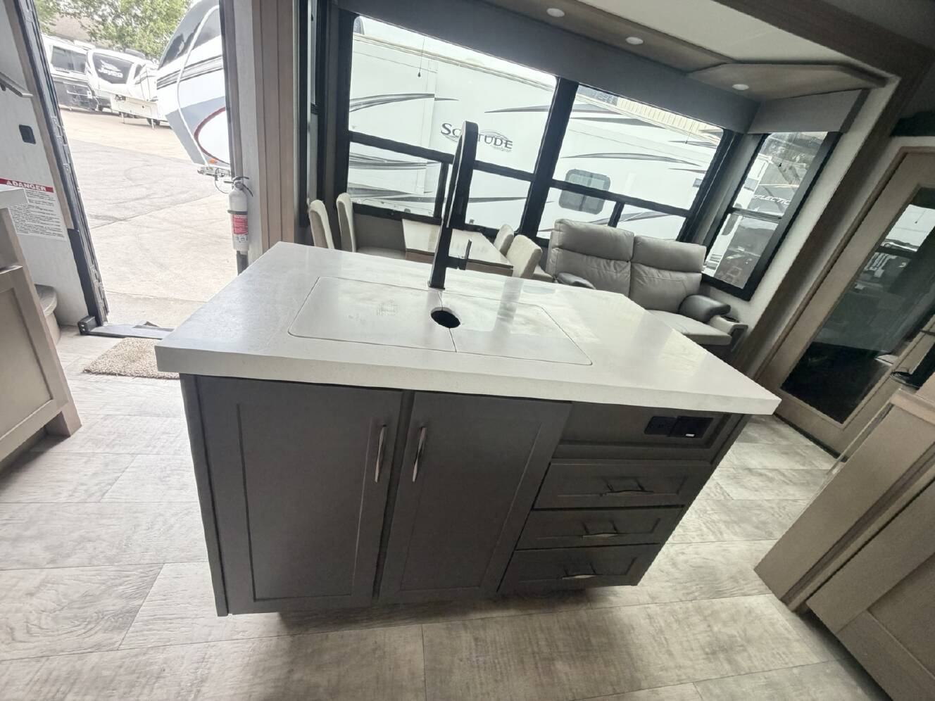 A photo of this 2023 Grand Design Momentum M-Class 397THS