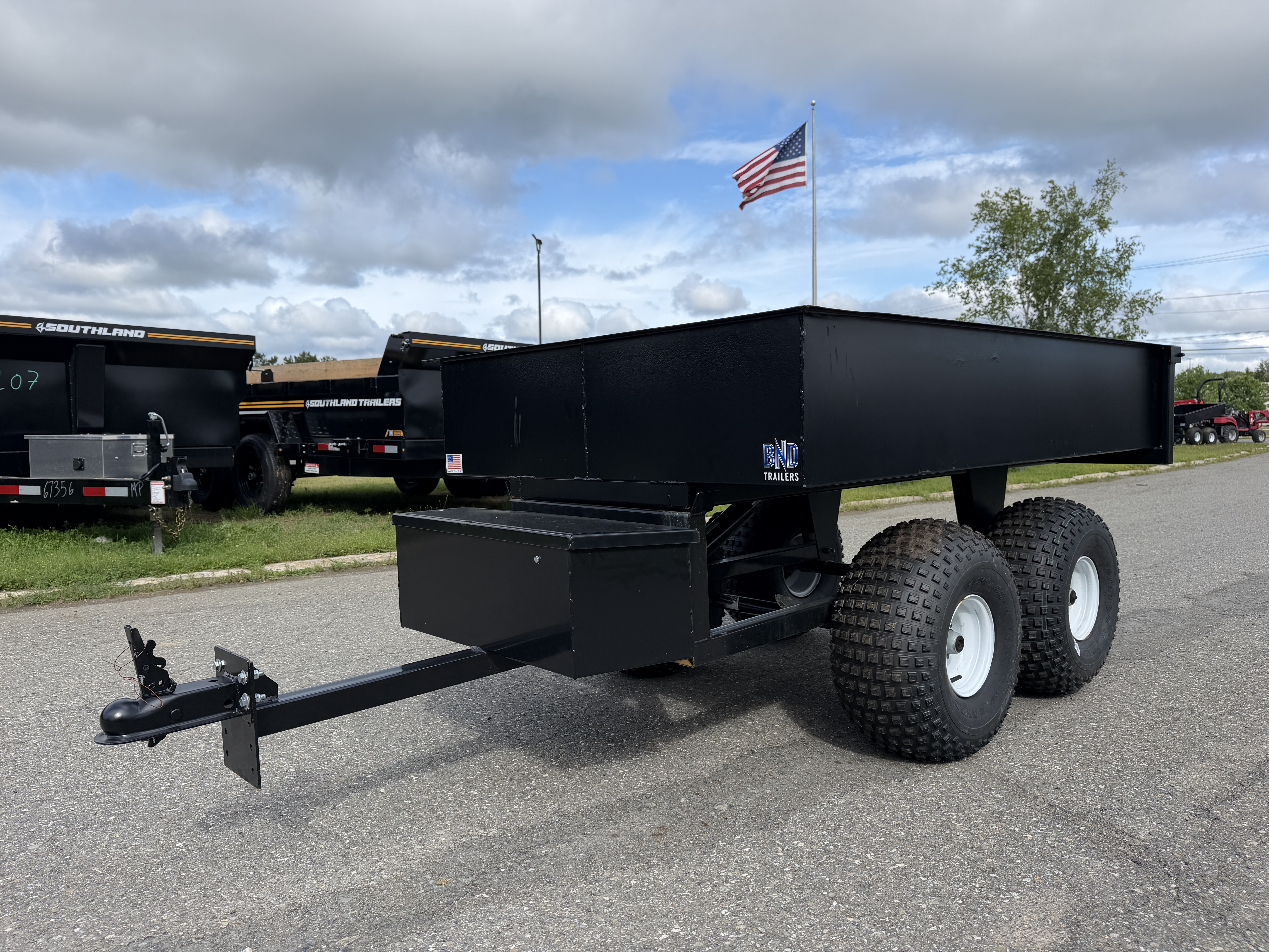 2026 BND 4x6 Powder Coated Off-Road ATV/UTV Dump Trailer in Houlton, NE