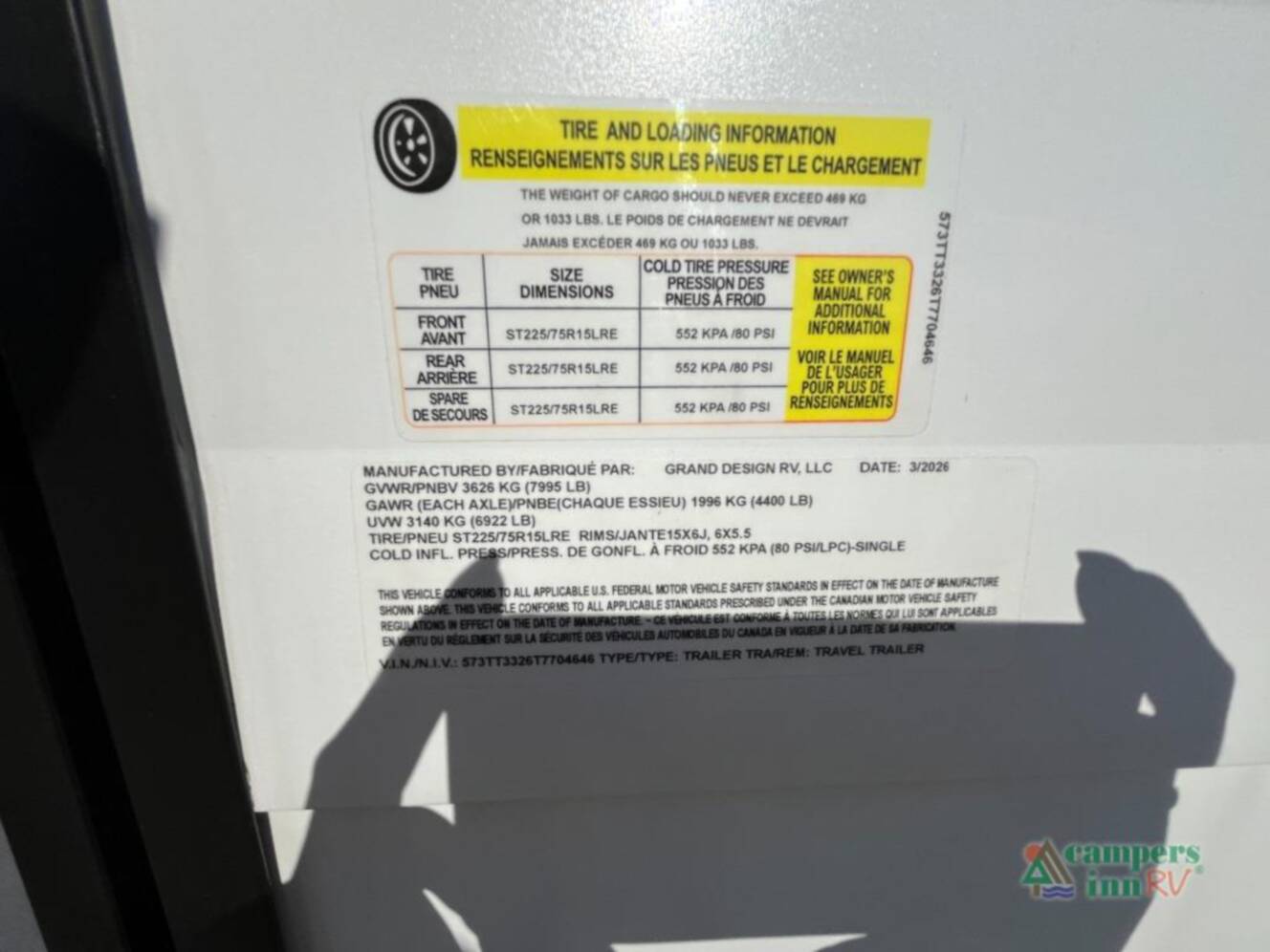 A photo of this 2026 Grand Design Transcend Xplor 265BHT