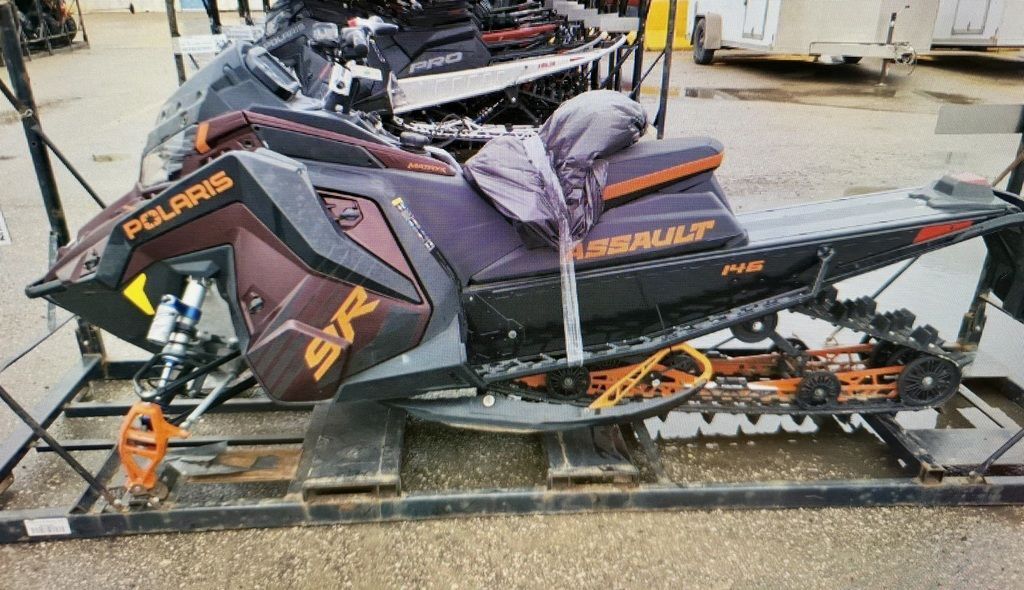 2025 Polaris® 9R Switchback Assault 146 Matte Dark Cherry / Gloss Bla 9R 146 in lincoln park MI