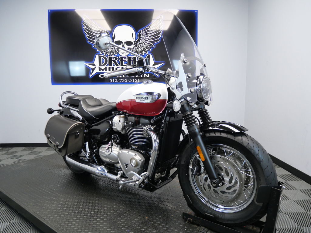 2025 Triumph Bonneville Speedmaster Snowdonia / Cranberry Red BASE in Austin, TX