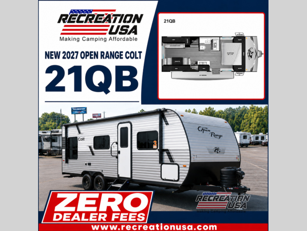 2027 Open Range Rv Colt 21QB in longs SC