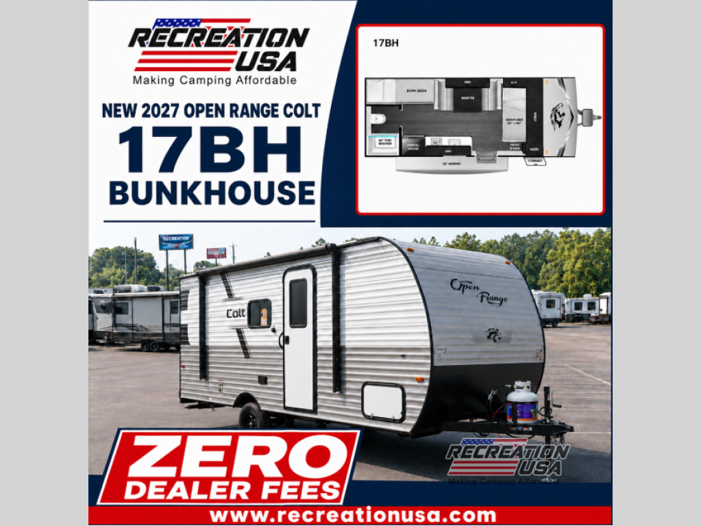 2027 Open Range Rv Colt 17BH in longs SC