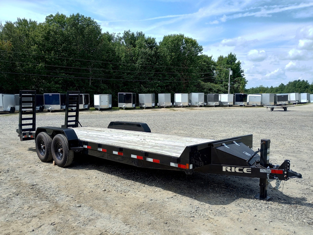 2023 RICE 7X22 14K Powder Coated Equipment Trailer W/Stand-U in Manchester, ME