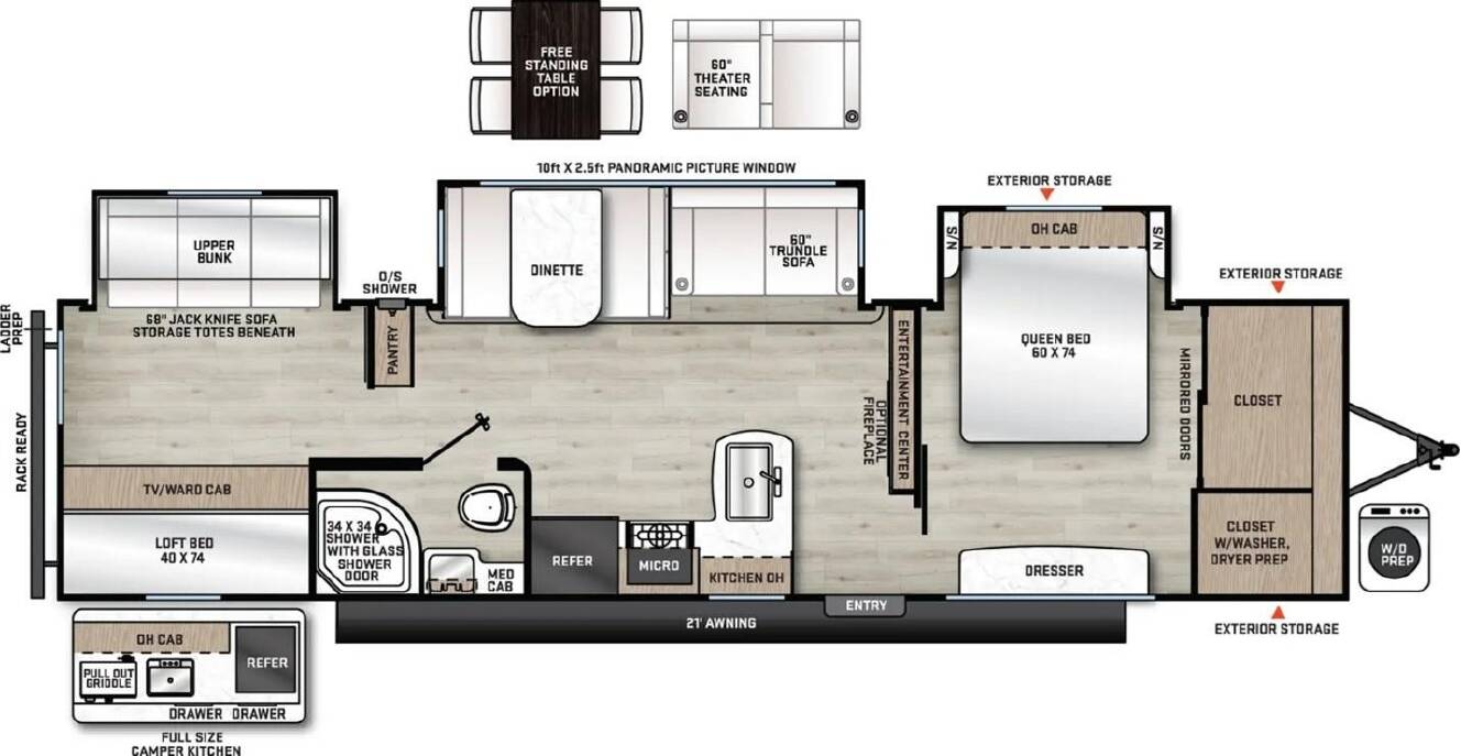 A photo of this 2026 Coachmen CATALINA LEGACY EDITION 343BHTS