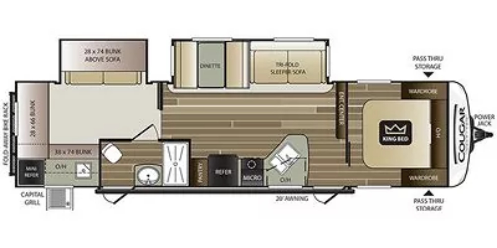 2018 Keystone COUGAR 32RDB RV