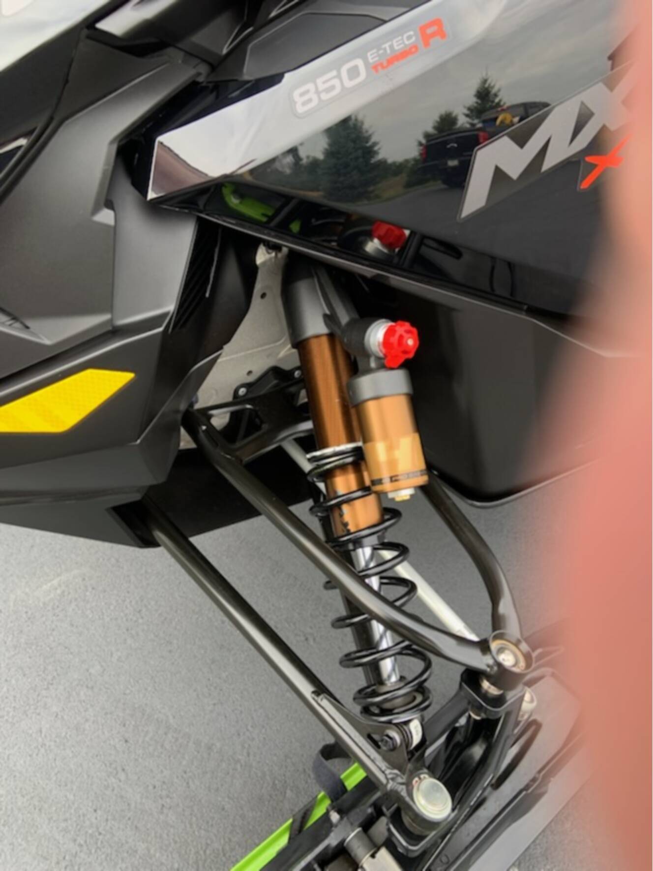 A photo of this 2025 Ski-Doo MXZ X RS 850 E TEC