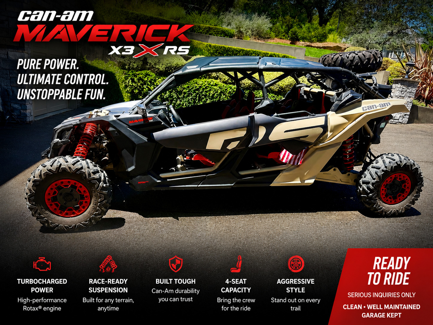 2021 Can-Am MAVERICK X3 RS TURBO RR 72 Sport ATV