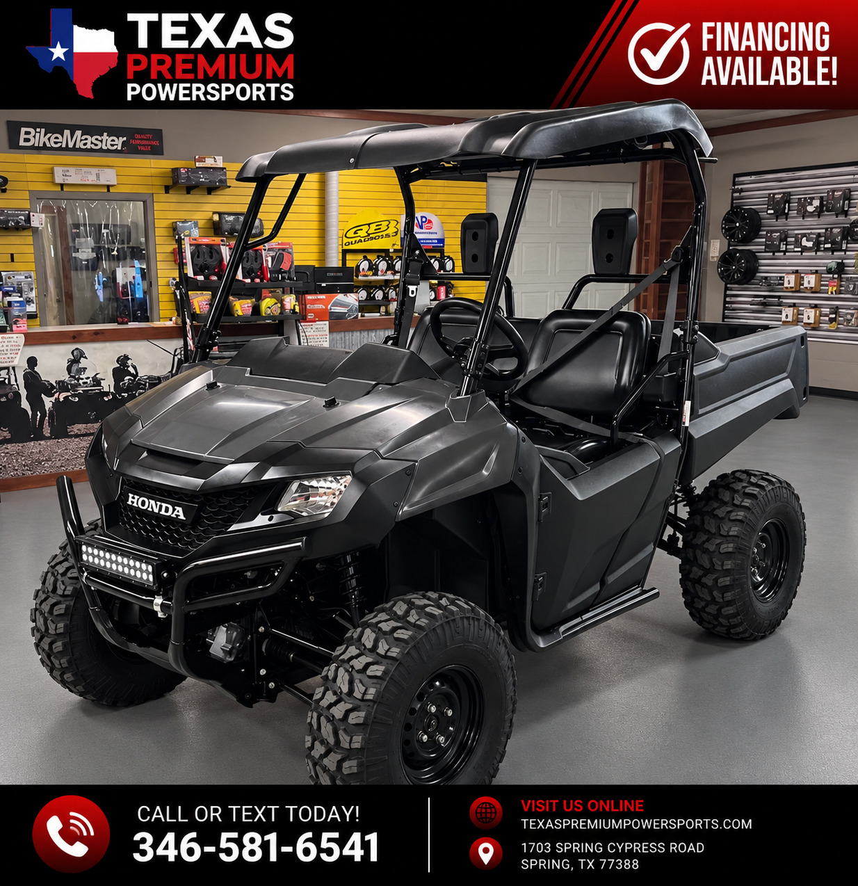 2016 Honda PIONEER 700 4X4 EFI in spring TX