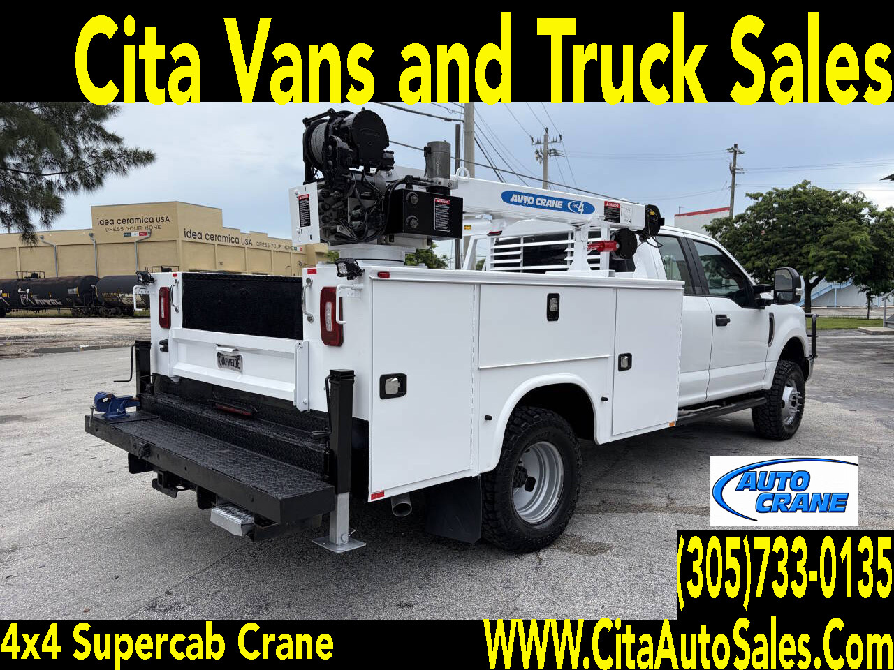 2019 FORD F350 4X4 SUPERCAB UTILITY CRANE TRUCK in Miami, FL