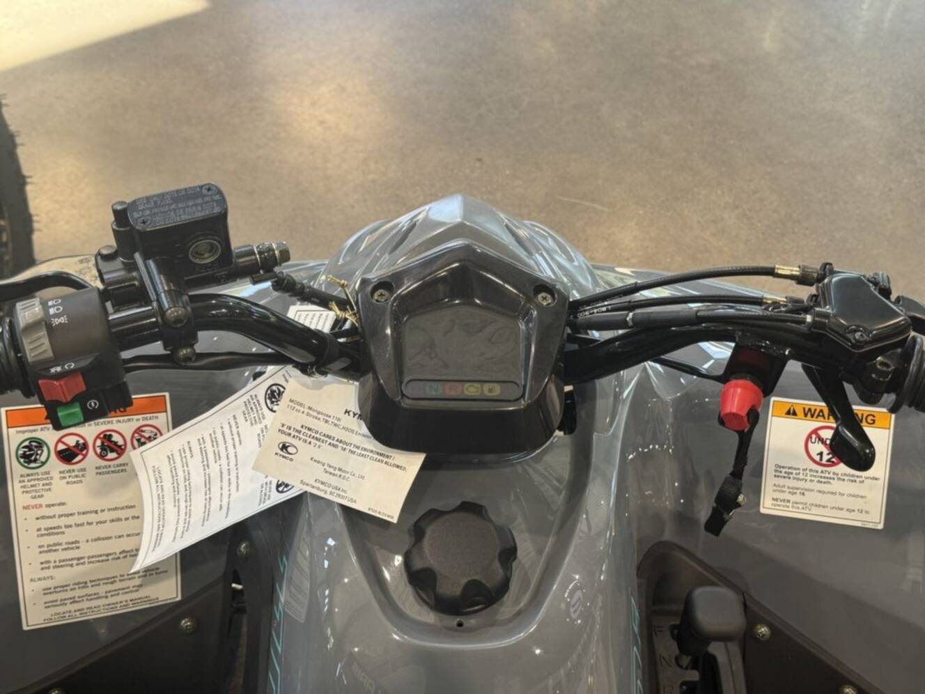 A photo of this 2026 Kymco Mongoose 110i