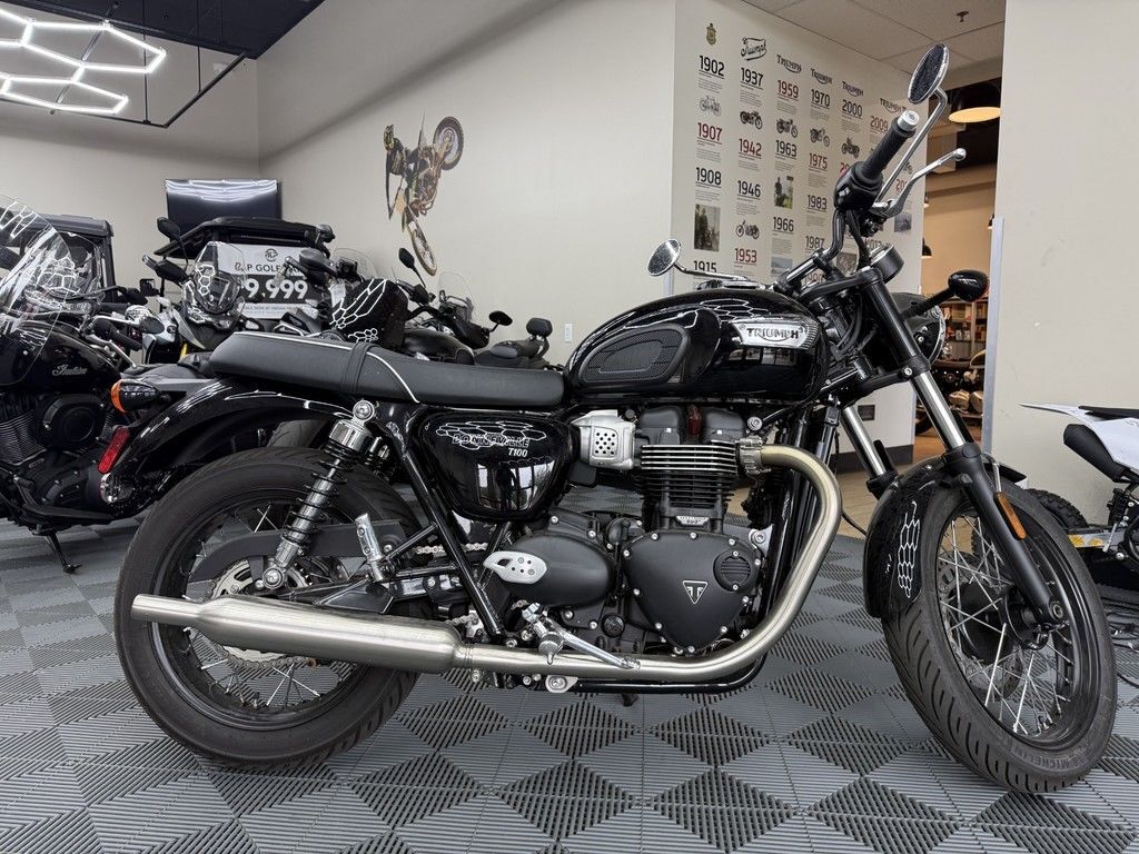 2024 Triumph Bonneville T100 Jet Black T100 in Meridian, ID