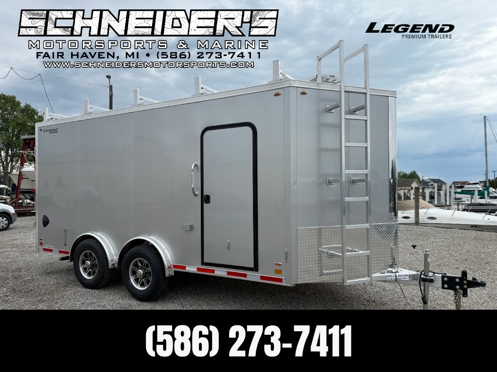 2026 Legend 8X19 Flat Top V-Nose Tandem Axle Enclosed Cargo / Contr in Fair Haven, MI