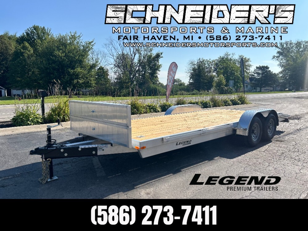 2025 Legend 7x20 Aluminum Open Car Hauler Trailer in Fair Haven, MI